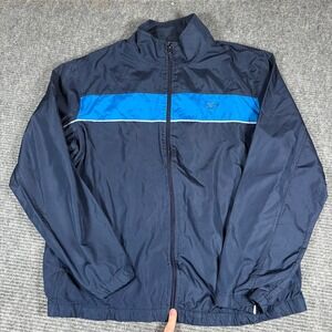 Vtg Starter Track Jacket Mens Large Navy Blue Athletic Windbreaker Full Zip